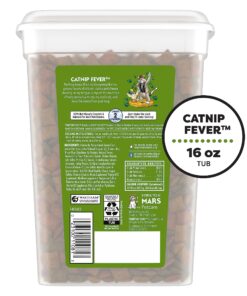 TEMPTATIONS MIXUPS Crunchy and Soft Cat Treats Catnip Fever Flavor, 16 oz. Tub 16 Ounce (Pack of 1) 27 81 jJvnSLL