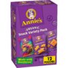 Annie's Homegrown Variety Organic Variety Pack, Cheddar Bunnies, Bunny Grahams & Cheddar Squares, 12 Pouches Crackers & Graham snacks 12 Piece Assortment 24 81 kMm99yeL