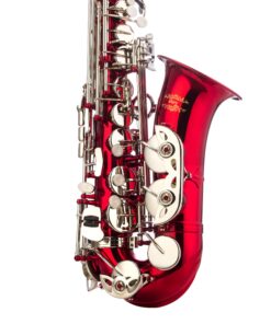 Glory Red/Silver keys E Flat Alto Saxophone with 11reeds,8 Pads cushions,case,carekit 17 81 l9egN6PL