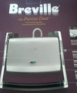 Breville Duo 1500-Watt Nonstick Panini Press, Silver 42 81 lInyg AL