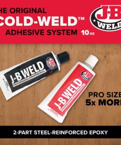 J-B Weld 8281 Professional Size Steel Reinforced Epoxy - Hardener and Steel Pack - 10 oz 30 81 lTvF89PL
