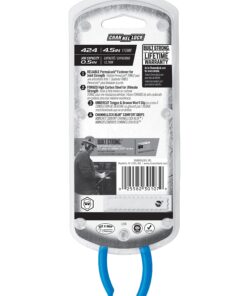 CHANNELLOCK 424 Straight Jaw Tongue & Groove Pliers, 4.5-inch | 1/2-inch Jaw Capacity | 3 Adjustments | Forged High-Carbon U.S. Steel | 90° Teeth Grip in Both Directions | Made in USA, Polished Steel 19 81 mEpBiEL