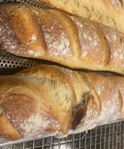 Chicago Metallic Commercial II Non-Stick Perforated Baguette Pan. Creates a crisp, golden-brown crust, 16 L x 9 W x 1.5 H 31 81 n8OOWXoL