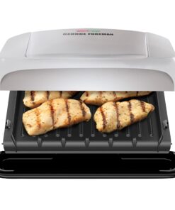 George Foreman GRP1060P Indoor Electric Grill, 4-Serving, Platinum 23 81 nLOIjQ3L