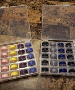 Paxcoo 50 Pcs Sewing Machine Bobbins with Case for Brother Singer Janome 23 81 noV7viSL