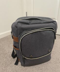 Modoker Vintage Laptop Backpack for Women Men,Travel Backpacks with USB Charging Port Fashion Backpack Fits 15.6Inch Notebook, Grey 32 81 o5bwHtIL