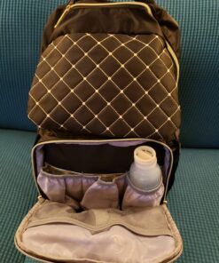 Bamomby Diaper Bag, Diaper Bag Backpack for Baby Boys Girls, Multifunction Large Rucksack Diaper Bags with Changing Pads, Waterproof Travel Back Pack Knapsack for Dad & Mom -Stylish Black 89 81 o9KtCcrL