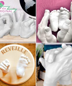 Alginate Molding Powder for Hand Casting Kit & Multi-Use Projects - 3 lb Casting Plaster Material - Family Keepsakes- Create-a-Mold by Luna Bean Alginate 22 81 oSFq3V2L