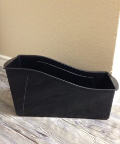 Storex Large Book Bin, Interlocking Plastic Organizer for Home, Office and Classroom, Black, 6-Pack (70109E06C) 29 81 pVFcKH5L