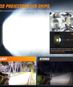 Nilight 40001S-B Bar Super Slim 2PCS 7 Inch 30W Spot Driving Fog 3600LM Single Row Off Road LED Lights for Jeep-2 Style Mounting Brackets, 2 Years Warranty White 49 81 pjQVeoML