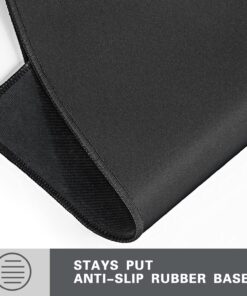 Gimnor 3 Pack Standard Mouse Pad with Stitched Edges, Comfortable Mouse Mat Pad, Non-Slip Rubber Base Mousepad for All Types of Mouse Laptop Computer PC 10.3 x 8.3 inches Black 13 81 q08nCuOL