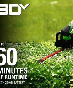 Greenworks Pro 80V 26" Cordless Hedge Trimmer, Tool Only, Battery Powered, Green 3/4" Cut (Tool Only) 17 81 qEph5cLS