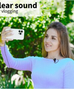 YouMic - Small Lavalier Microphone with Clip - Lav Lapel Mic for Camera Phone iPhone iOS Android PC Laptop Video Recording - Noise Cancelling 3.5mm Jack 28 81 r8GgF0lL