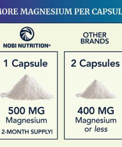 Magnesium Citrate Complex | 500 MG High Absorption Formula Calm, Relaxation & Digestion Support Supplement with Elemental Oxide Gluten-Free, Soy-Free 60 Capsules (2-Month Supply) Citrate 60ct 26 81 s7SLdbcL 1