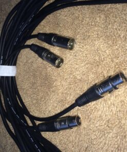 GLS Audio 25 foot Mic Cable Patch Cords - XLR Male to XLR Female Black Microphone Cables - 25' Balanced Mic Snake Cord - Single 25 feet 1 23 81 uJCu7V1L