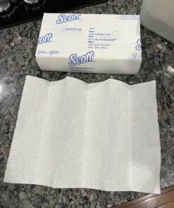 Scott Control Hand Towels Slimfold (04442) with Fast-Drying Absorbency Pockets, White, 90 Towels / Clip, 24 Packs / Case, 90 Count (Pack of 24) 45 81 v3Hw3orL