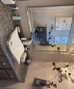 Bathroom White Ceramic Porcelain Vessel Vanity Sink 7459 +FREE Pop Up Drain White -7459 32 81 wDuIND3L