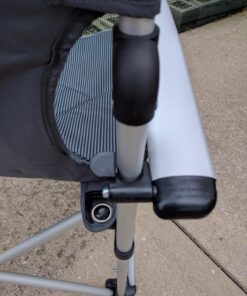 KingCamp Oversized Camping Folding Chair, High Back Heavy Duty Lumbar Support Padded Camp Chair with Cup Holder, Portable for Outdoor, Sports, Picnic Black/Mediumgrey 1 PACK 44 81 zRpKxtzL