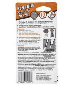 Gorilla Super Glue with Brush & Nozzle Applicator, 10 Gram, Clear, (Pack of 1) 1 - Pack 22 8100KRZOfL
