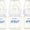Philips AVENT Classic Plus BPA Free Polypropylene Bottles, 4 Ounce (Pack of 5) Clear 4 Ounce (Pack of 5) 41 81011SnyLgL