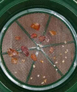 SE 13 1/4 Inch Stackable Classifier Gold Prospecting Pan - 1/8 Inch Stainless Steel Mesh Sifting Pan, Green Pans 24 810209TG47L