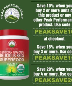 Organic Reds Superfood Powder. Best Tasting Organic Red Juice Super Food with 25+ All Natural Ingredients and Polyphenols. Vital for Max Energy and Detox. Raspberry, Elderberry, Beetroot 19 8102fK2BzuL
