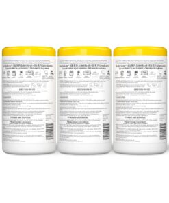 Amazon Basics Disinfecting Wipes, Lemon Scent, for Sanitizing, Cleaning & Deodorizing, 255 Count (3 Packs of 85) (Previously Solimo) 85 Count (Pack of 3) 3 Pack Lemon 26 8102zqgzh6L