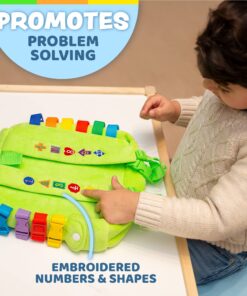 Buckle Toys - Buddy Activity Backpack - Educational Pre-K Learning Activity Toy - Zippered Pouch for Storage - Great Gift for Toddlers and Kids 35 8103MsrJYCL