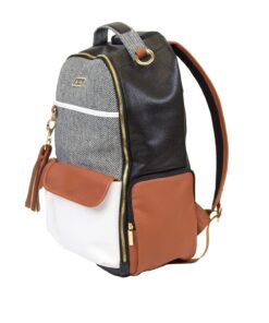 Itzy Ritzy Diaper Bag - Large Capacity Boss Backpack Diaper Bag Featuring Bottle Pockets, Changing Pad, Stroller Clips & Comfortable Straps, Coffee And Cream Large (Pack of 1) Coffee & Cream 38 8103jjGCbjL 1