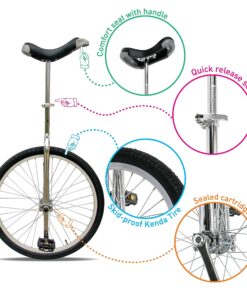 Fun 20 Inch Wheel Unicycle with Alloy Rim Chrome 11 8104maO AL