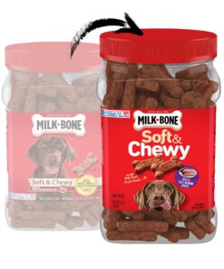 Milk-Bone Soft & Chewy Dog Treats, Beef & Filet Mignon Recipe, 25 Ounce Original 25 Ounce (Pack of 1) 26 8105zGmt1KL 1