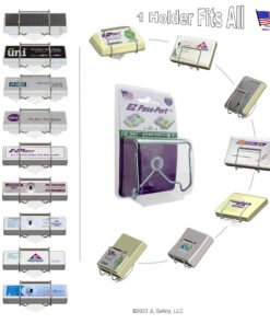 JL Safety EZ Pass Holder - Indestructible Toll Pass Holder for EZ-Pass, I Pass, FasTrak, SunPass & SunPass Pro, Uni, NC QuickPass, EPass Xtra, 91 Express Lanes & more - Made in USA 28 81062pcBvXL