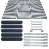 Direct Store Parts Kit DG184 Replacement for Charbroil Commercial 463268806 Gas Grill Repair Kit (SS Burner + SS Carry-Over Tubes + Porcelain Steel Heat Plate + Porcelain Cast Iron Cooking Grid) 11 8107yimLjiL