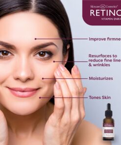 Retinol Anti-Wrinkle Facial Serum – Vitamin A Concentrate Improves Skin’s Elasticity & Tone and Minimizes Appearance of Fine Lines & Wrinkles – Look Younger With The Age-Defying Power Of Retinol 13 8109kjL63FL