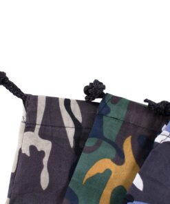 Camouflage Drawstring Travel Bags Pouch Sacks for Party Favors, Outdoor Camping Picnics, Hiking (12 Pack) 27 810B semwYL