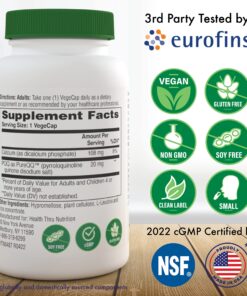 Health Thru Nutrition PQQ 20mg Pyrroloquinoline Quinone as PureQQ | Vegan Certified, Non-GMO Gluten Free | Promotes Motochondrial Biogenesis (Pack of 30) Unflavored 30 Count (Pack of 1) 7 810EbekuPHL
