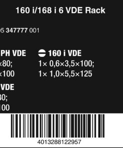 Wera - 5347777001 Kraftform Plus 160i/168i/6 Insulated Professional Screwdriver Set, 6-Piece Multi 44 810EtgM9DOL