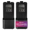 MIRKIT 2pc BAOFENG BL-5 3800mAh Extended Batteries Compatible with UV-5R BF-8HP UV-5RX3 RD-5R UV-5RTP UV-5R+, UV-5X3, Extended Rechargeable Battery Radio USA 2X 69 810FIlxXWhL