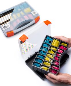 Wirefy Heat Shrink Wire Connectors Kit - Marine Grade Electrical Connectors - Automotive Butt Connectors - Insulated Ring, Spade, Fork, Hook Crimp Terminals - 22-10 Gauge - 270 PCS 270 pieces kit 29 810JU2Au8EL