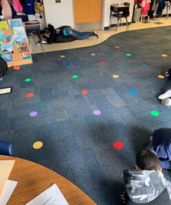 SitSpots® 30 Multi Color Circle Packs - Classroom Circle Floor Dots | The Original Sit Spots for Your Classroom Seating, Organizing and Managing Your Students (4" Circles (30), Original Multi-Color) 4" Circles (30) 30 810K75Rpr L