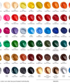 ARTEZA Acrylic Paint, Set of 60 Colors, 0.74 oz/22 ml Tubes, includes 5 Metallic Colors, Rich Pigments, Non-Fading, Non-Toxic Paints for Artist & Hobby Painters, Art Supplies for Painting 60 x 22ml (0.74 fl oz) 29 810KO2CvdzL