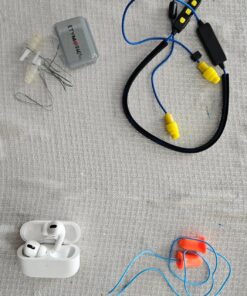 Plugfones Liberate 2.0 Wireless Bluetooth in-Ear Earplug Earbuds- 29NRR Noise Reduction Headphones with Noise Isolating Mic and Controls (Blue & Yellow) Blue/Yellow 20 810MbwYA9yL