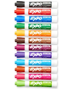 EXPO Low Odor Dry Erase Markers, Chisel Tip, Assorted Colors, 16 Pack 16 Count (Pack of 1) 35 810MgKTtGDL