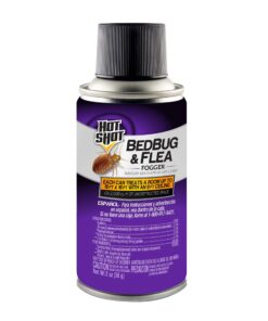Hot Shot Bed Bug & Flea Fogger, 3 Count (Pack of 1), Kills Fleas Indoors, Get Rid of Fleas In House, Inhibits Reinfestation Up to 7 Months 1 Pack 16 810O81kuhZL