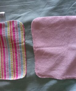 Spasilk Washcloth Wipes Set for Newborn Boys and Girls, Soft Terry Washcloth Set, Pack of 10, Pink Lines 10 Count (Pack of 1) 26 810OL3GIqtL