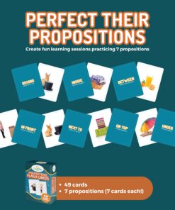 Preposition Flash Cards | 7 Total Prepositions 49 Picture Cards for Speech Therapy - for Teachers, Parents, ESL Teaching Materials and Speech Therapy Materials with 5 Sequencing Learning Games Prepositions Vol 1 15 810ONx1M2oL