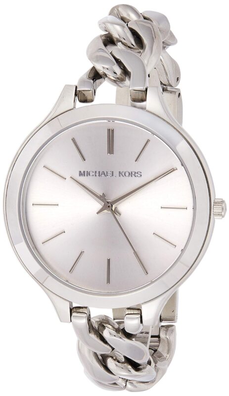 Catalog 1 Michael Kors Slim Runway White Dial Stainless Steel Ladies Watch MK3279