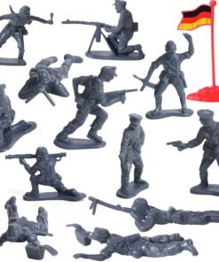 IQ Toys Huge 300 Piece Military Base Set, 200 Soldiers & 100 Army Accessories in a Storage Container 16 810QPa7IjVL
