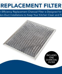 Broan-NuTone for Ductless Range Hood Series Carbon, Charcoal Air Filter for Kitchen, 1 Count (Pack of 1), Grey 16 810SHDFpegL