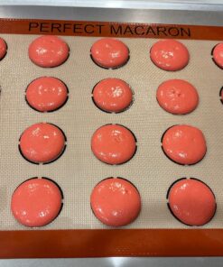 Silpat Perfect Macaron Non-Stick Silicone Baking Mat, 11-5/8" x 16-1/2", Orange 78 810StxfkyQL
